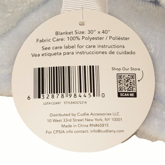 Cudlie Blanket & Lovey Bear Star Set Security Blanket 30" X 40" New - Picture 3 of 3